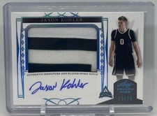 JAXON KOHLER 2023 Leaf Trinity Rookie Patch Holo Platinum Autograph 15/25