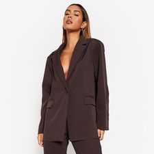 I Saw It First Womens Classic Oversized Blazer Blazers