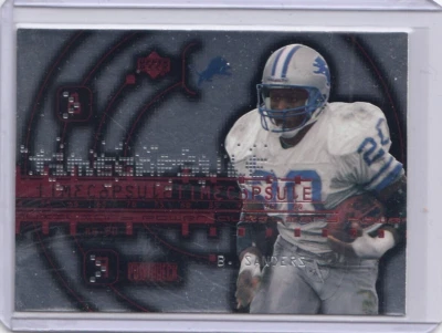 1999 Upper Deck PowerDeck Time Capsule Auxiliary #T2 Barry Sanders - Photo 1/2