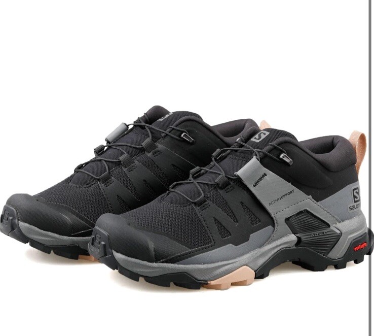 ECCELLENTE Salomon TAGLIA 8 5 X Ultra 4 Donna Escursionismo Nero Ombra Silenziosa Scirocco