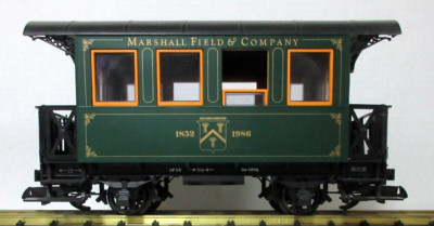 LGB LEHMANN レーマン 3007 Passenger Car（客車） LGB PASSENGER CAR 3007 MF MARSHALL FIELD AND COMPANY PASSENGER CAR