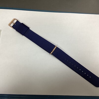 Bracelet De Montre En Tissu Bleu Marine 22mm - Marque Leny Harper - Neuf Sans étiquette - Pour Montres Homme/femme