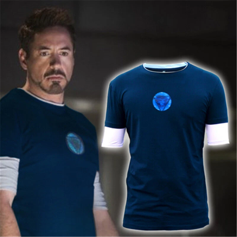 Iron 3 Tony Light Up Luminous Arc Sleeve T- Shirt | eBay