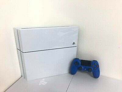 SONY PS4 Playstation4 CUH-1100A 500GB Glacier White SET Console Blue  Controller | eBay