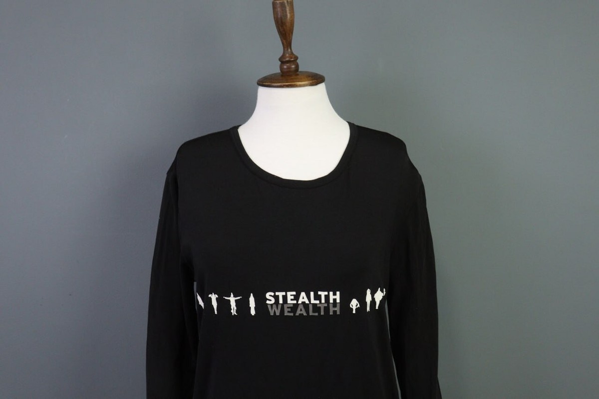 MARITHE FRANCOIS GIRBAUD Black Stealth Wealth Cropped Sweater Size