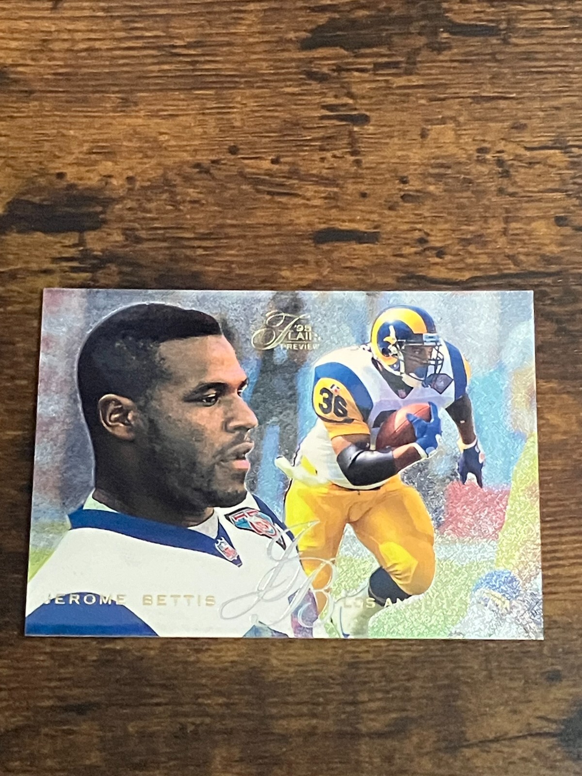 Jerome Bettis 1995 Flair Preview #17 St. Louis Rams