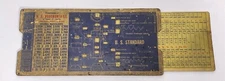 NA Woodworth Antique Sliding Paper Decimal Chart - Detroit Michigan - US VTG