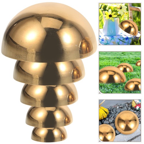 5 Stück Blickkugeln Halbkugel Gartenhalbkugel Kugel Blickkugel Spiegelpoliert - Bild 1 von 12