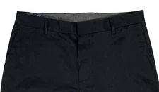 Men's DOCKERS Black Twill "Alpha Khaki" Chino Pants 36x32 Classic Fit NWT NEW