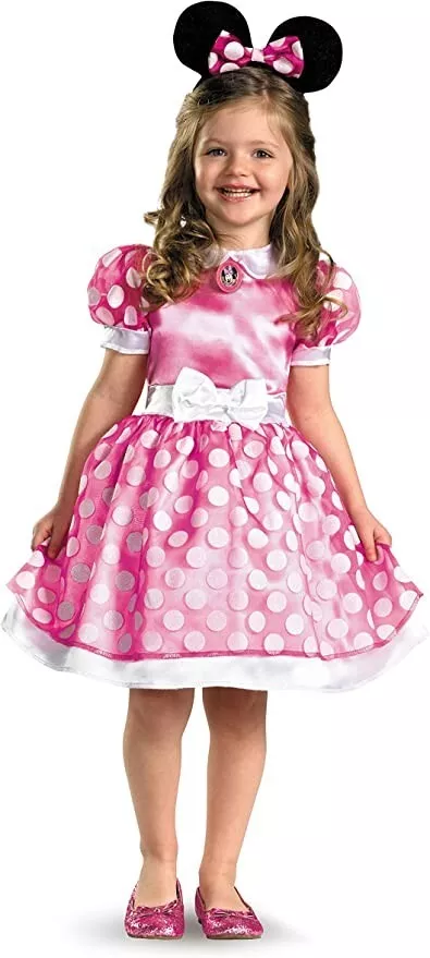 Minnie mouse pink dress costume cheap