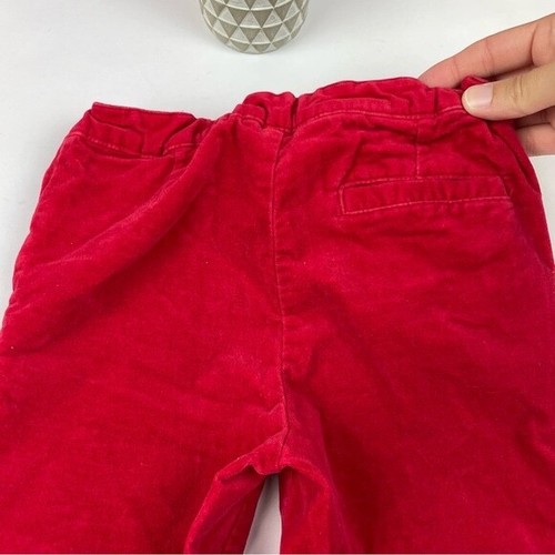 KC Parker Red Velvet Black Beaded Floral Pants Child Girl Size 6 - Picture 4 of 7
