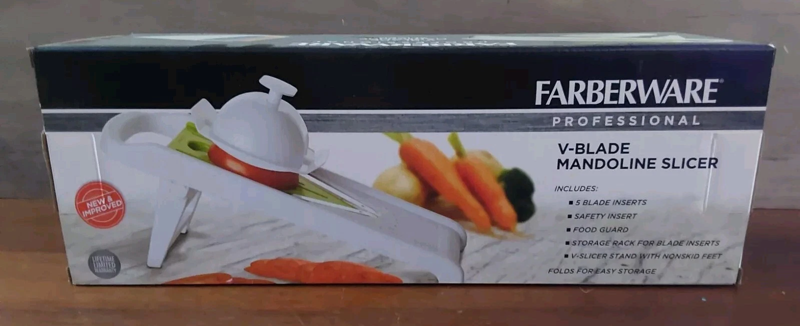 Farberware Professional V-Blade Mandolin Slicer Safety Insert Guard 5 Blades