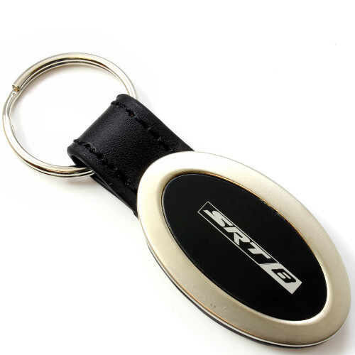 Dodge Keychain Fob Ring Set Of 2 - Metal Dodge Logo In Black, Silver & Red Colors Supreme Keychain Black - Foto 9