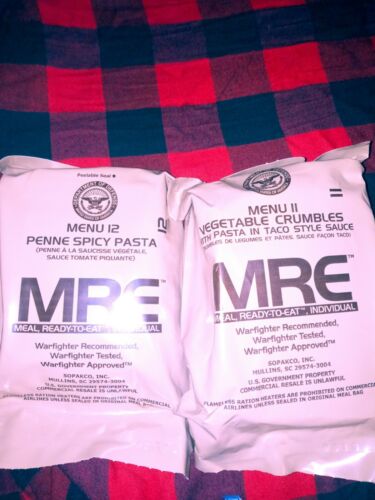 mre meals ready to eat lot of 2