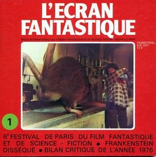 L'ECRAN FANTASTIQUE RARE N° 1 ETE 1977 - 6ème FESTIVAL PARIS DU FILM FANTASTIQUE