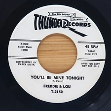 FREDDIE & LOU - YOU'LL BE MINE TONIGHT / ROSALIE -  DOO WOP 45  * PROMO*
