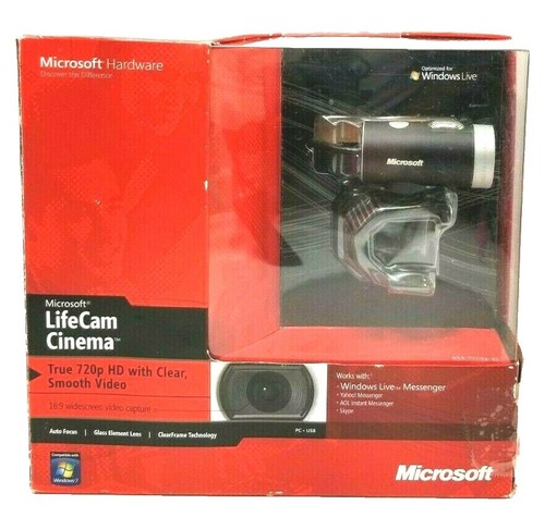 Microsoft LifeCam HD Webcam - 720p HD Video With Built-in Microphone For Computer & Laptop