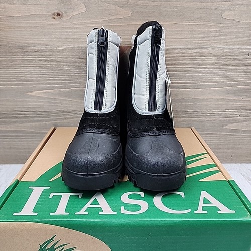 Itasca Boots Youth Size 4 Black Snow Stomper Winter Weather Insulated Waterproof - Picture 3 of 10