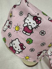 Men/Women Surgical Scrub Cap Lined Kitten/Cat Pink Cute Cap 100 Cotton