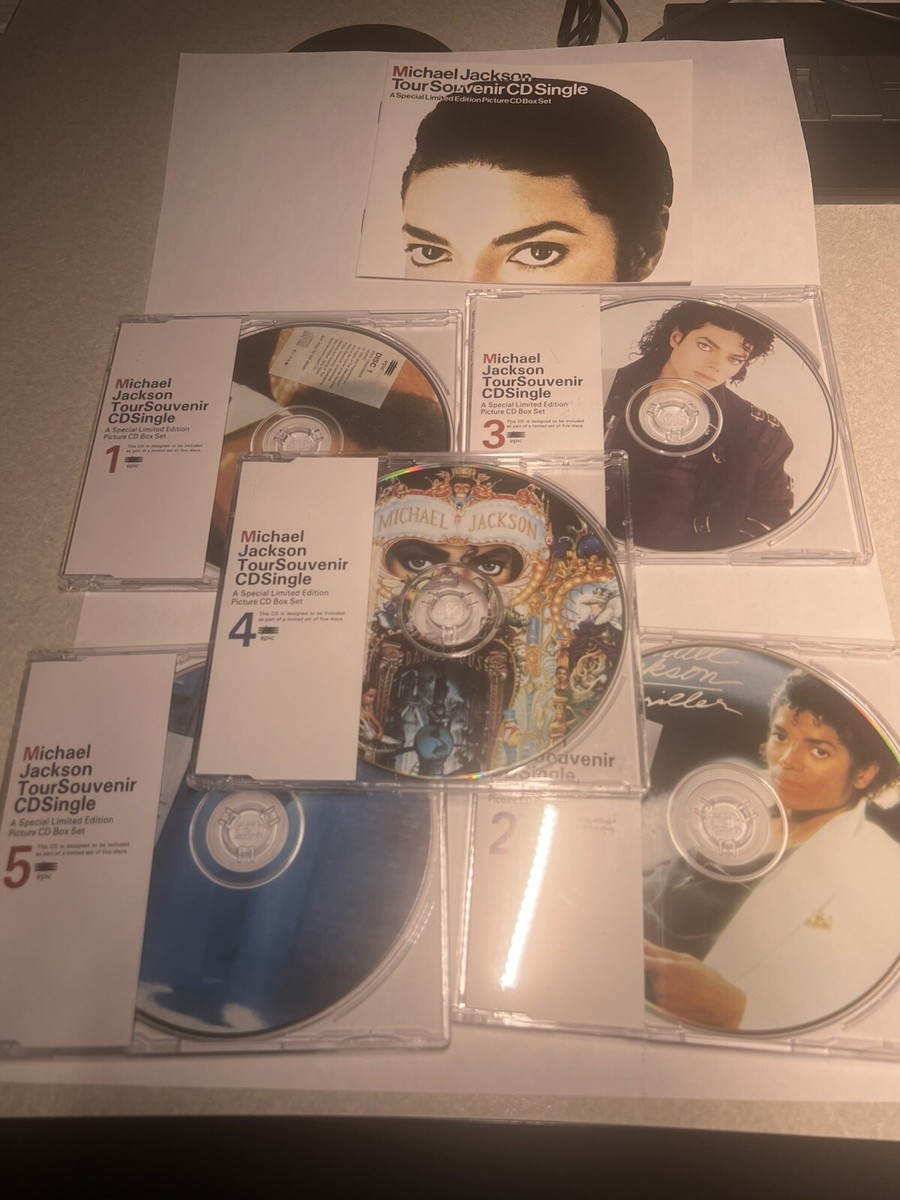 MICHAEL JACKSON Tour Souvenir CD Single JAPAN-ONLY 5 x 5