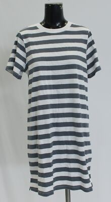 Old Navy Women's Vintage Mini T-Shirt Dress AN3 Gray Stripe Medium NWT |  eBay