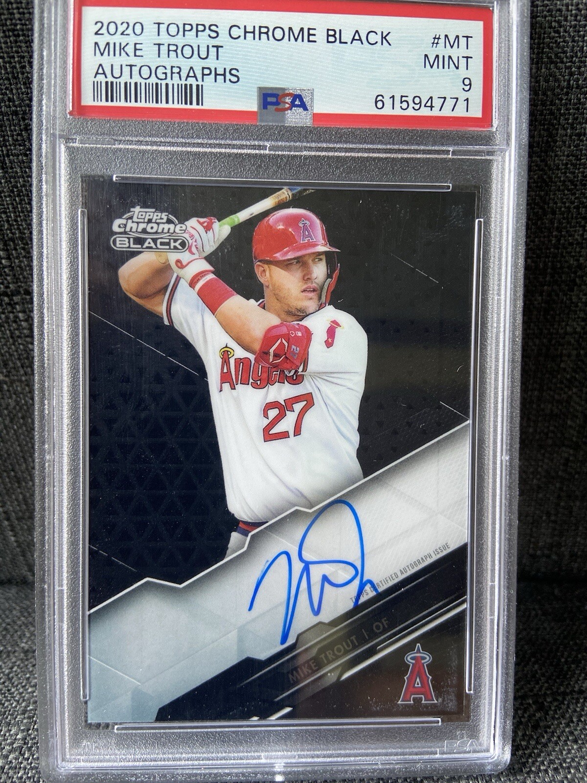 2020 Topps Chrome Black - AU Mike Trout CBA-MT