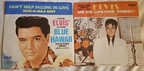 Elvis Presley Collector’s Series RCA 45 Record Lot Collection. 2 records Total!
