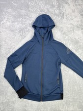 Adidas Tech Climaheat zip Up hoodie Women Sz S Thumb holes
