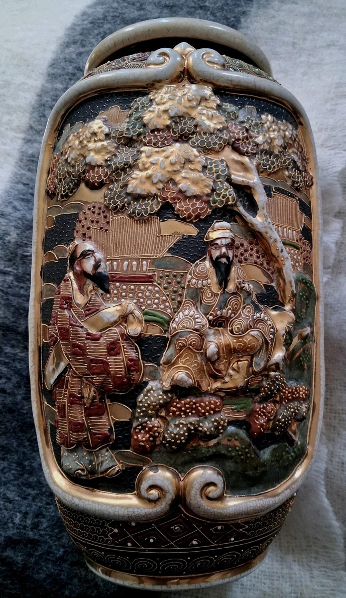 萨摩在日本古董花瓶| eBay