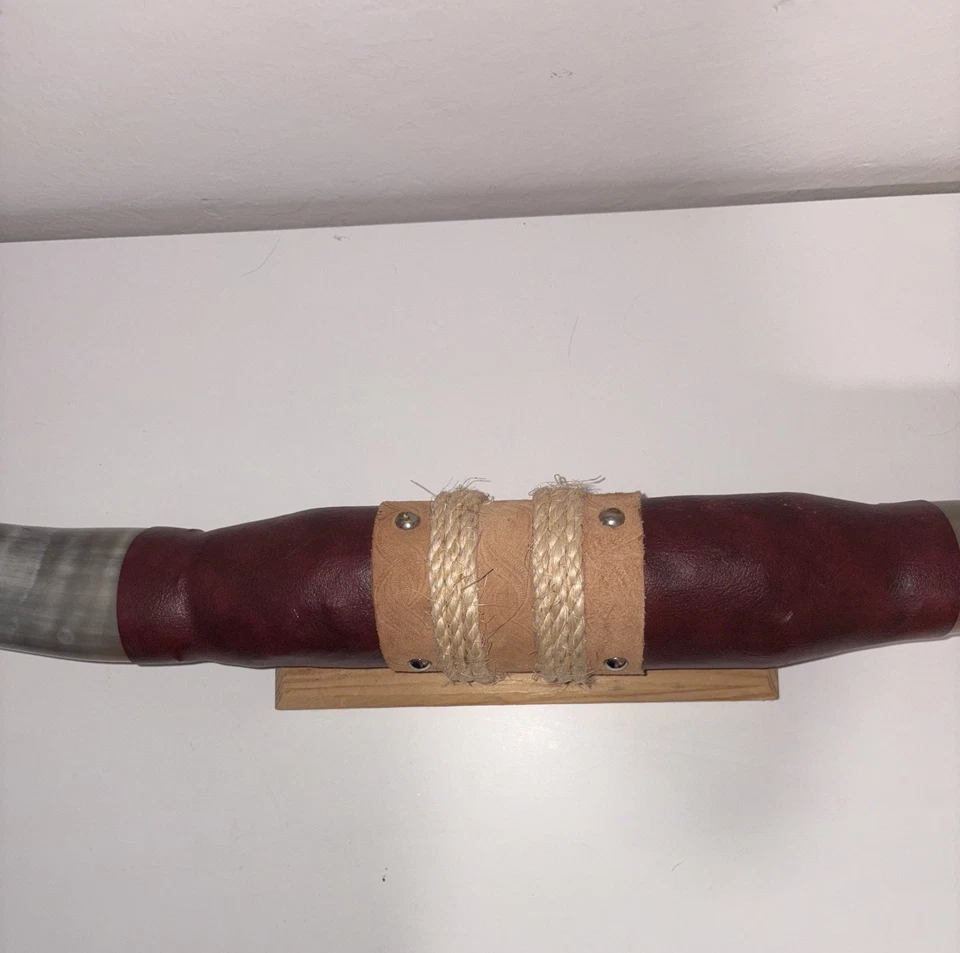 "Cuernos de dirección montados 34"" pulidos gran color rancho toro rústico nuevos con montaje" Foto 2 de 4