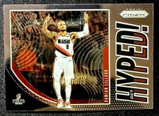 DAMIAN LILLARD 2019-20 Panini Prizm GET HYPED Insert #8 TRAILBLAZERS Dame Time!