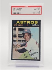 JIM WYNN 1971 TOPPS MLB BASEBALL HOUSTON ASTROS #565 PSA 8 Q7113