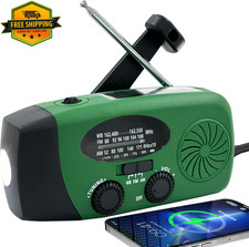 Emergency Weather Radio Solar Hand Crank Flashlight 5000mAh Power Bank