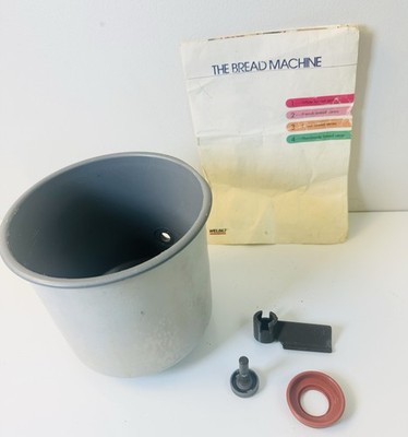Welbilt The Bread Machine ABM-100-3 Parts Loaf Pan Paddle Plug Gasket Instruct