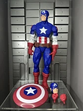 Marvel Legends Ultimate Captain America 6" Figure Puff Adder BAF Wave Complete