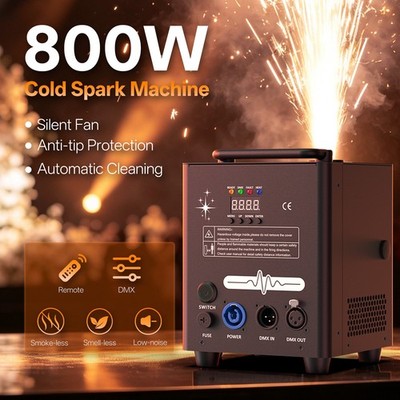 Mini 800W Cold Spark Machine Sparkular Funkenmaschine DMX Feuerwerk Weeding Show