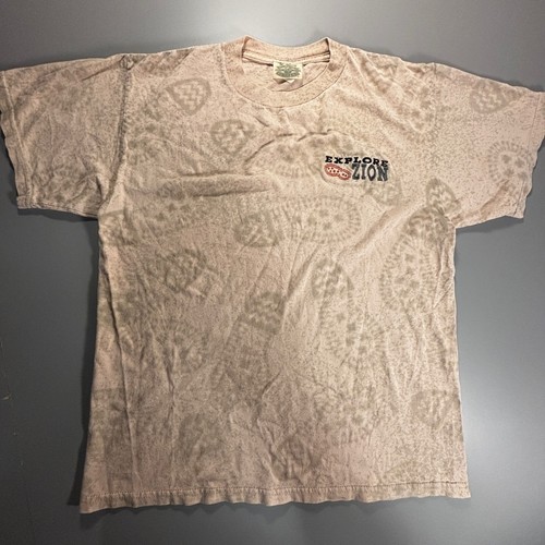 Camiseta De Colección Fred Harvey Trading Co Explore Zion Gráfica Recuerdo Grande - Imagen 2 de 10