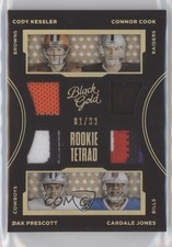 2016 Panini Black Gold Rookie Tetrad Prime /99 Connor Cook Cardale Jones uk2