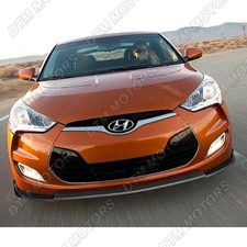 For 2012-2017 Hyundai Veloster Base Matt Black Front Bumper Lip Body Kit Spoiler