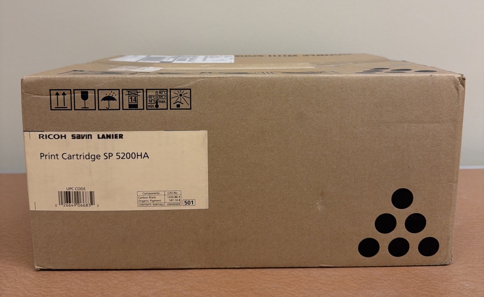 Genuine Ricoh Savin Lanier SP 5200HA Black 406683 Print Cart