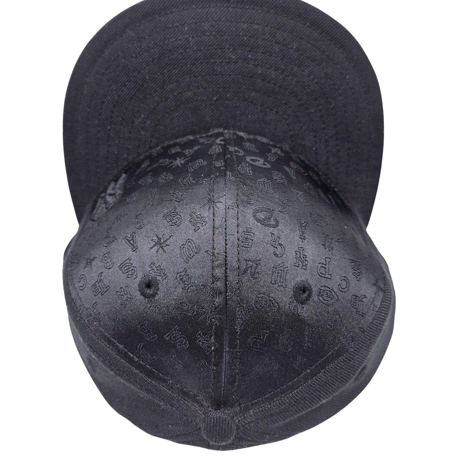 RARE New Era 59FIFTY New York Yankees MLB Monogram Fitted Hat Black 7 3/8 image 7