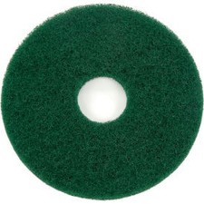 Industrial 13"" Scrubbing Pad Green 5 Per Case  Industrial 261163GN