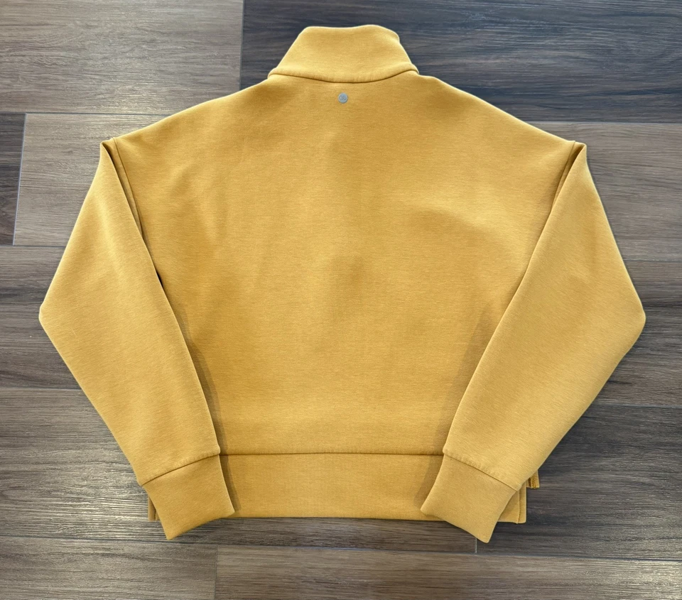 CALIA Mujer Suave Buceo 1/4 Cremallera Naranja Dorado Talla Pequeña Foto 2 de 3