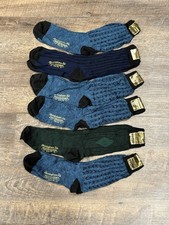 Lot 6 Vtg 50s 60s Herringbone Rib Dress Socks NOS Cotton Rayon 11.5 Mid Century