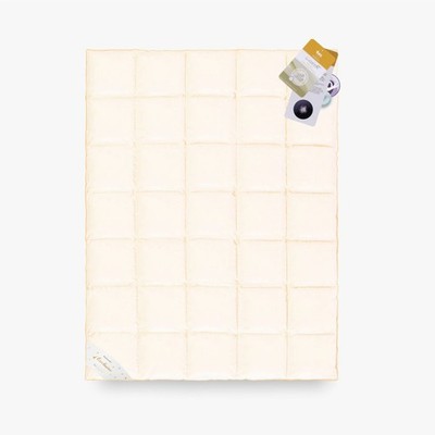 Bettdecke GÄNSEDAUNEN 70% 135x200 Basic Plus 1400g PREMIUM creme