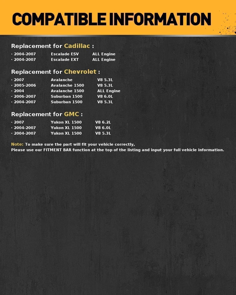 Conjunto de bomba de combustível para 2004-2007 GMC Yukon XL 1500 5.3L Chevrolet Suburban 1500 - Imagem 2 de 4