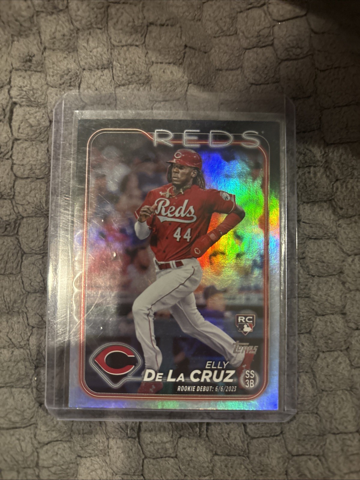 2024 Topps Update Series - Rookie Debut Elly De La Cruz #US350 Rainbow Foil (RC)