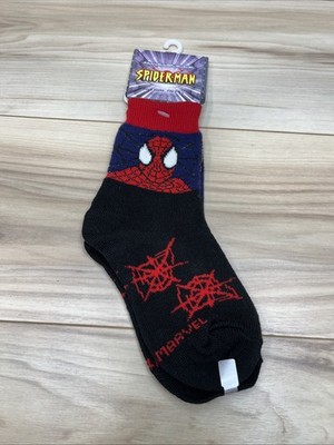 Spider-Man Vintage Kids Socks New New With Tag 2001 Marvel Y2K Size 5-6 1/2