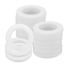 16pcs Curtain Grommets, 1-5/7" 42mm ID Roman Curtain Rings, Beige