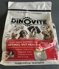 Dinovite for multi Dogs 3-In-1 Probiotic Supplement large USA 5 lbs new sealed